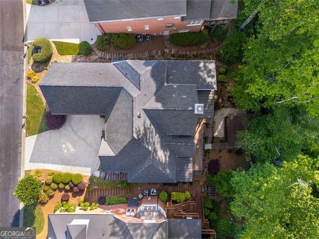 view from above of property