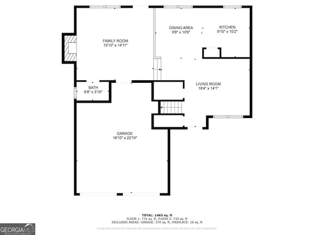 2319 Rambling Way, Lithonia, GA 30058 - view of home floor plan