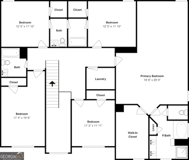 4140 Butternut Pl, South Fulton, GA 30349 - view of property floor plan