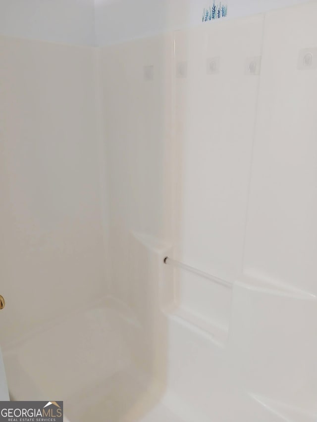 interior space with a shower