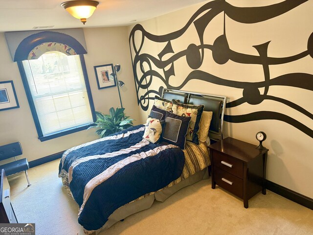 bedroom featuring carpet floors