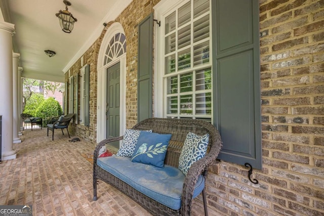 view of patio / terrace with covered porch