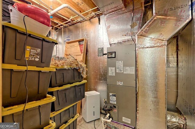 view of utility room