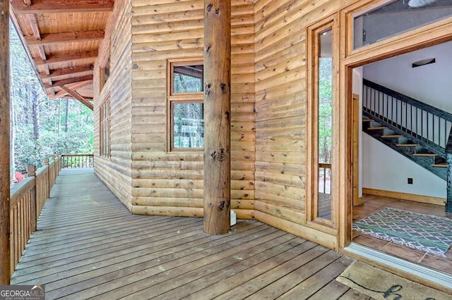 view of deck