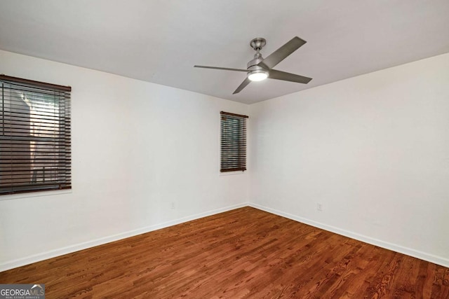 120 Alden Ave NW Unit C3, Atlanta, GA 30309 - unfurnished room with baseboards, ceiling fan, and wood finished floors