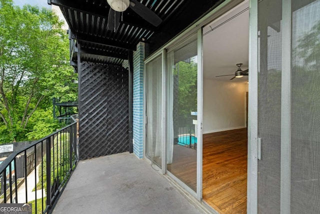 120 Alden Ave NW Unit C3, Atlanta, GA 30309 - balcony featuring a ceiling fan