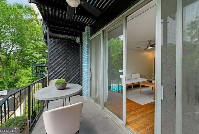 120 Alden Ave NW Unit C3, Atlanta, GA 30309 - balcony featuring ceiling fan
