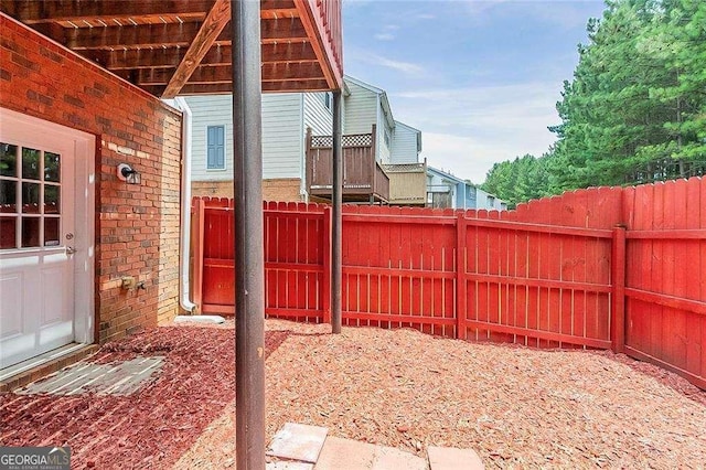 view of patio / terrace with fence