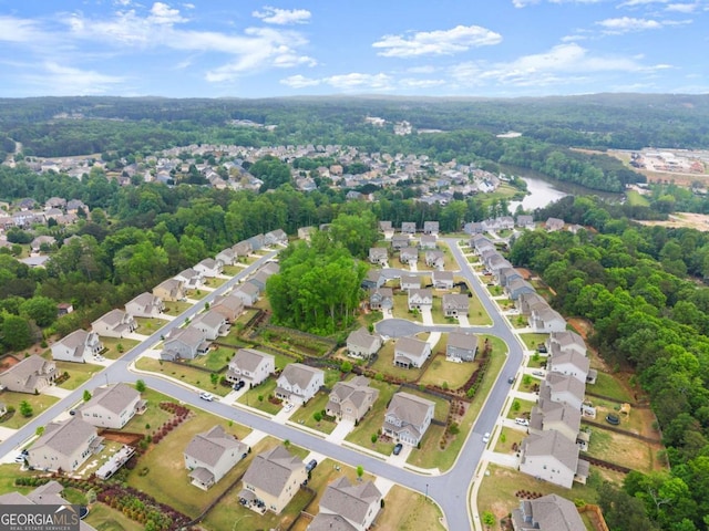 drone / aerial view featuring a residential view