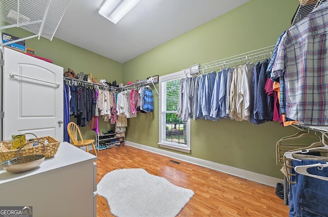 229 Old Plantation Trl NW, Milledgeville, GA 31061 - spacious closet with wood finished floors and visible vents