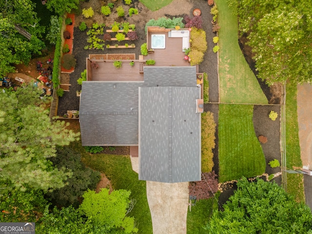 drone / aerial view