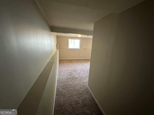 2036 Countydown Ln, Stone Mountain, GA 30088 - corridor with carpet flooring, baseboards, and crown molding