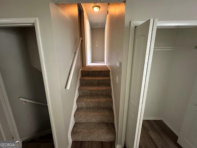 2036 Countydown Ln, Stone Mountain, GA 30088 - stairway with wood finished floors and baseboards