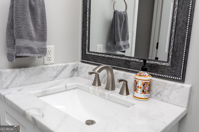 bathroom with vanity
