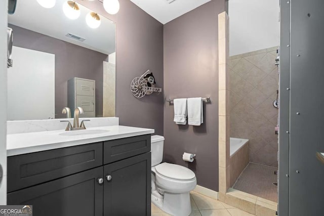 1346 Peter Haughton Way NW, Atlanta, GA 30318 - full bath with tile patterned flooring, a tile shower, vanity, and toilet