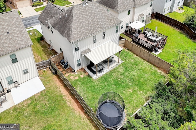 5601 Savannah River Rd, Atlanta, GA 30349 - birds eye view of property featuring a residential view