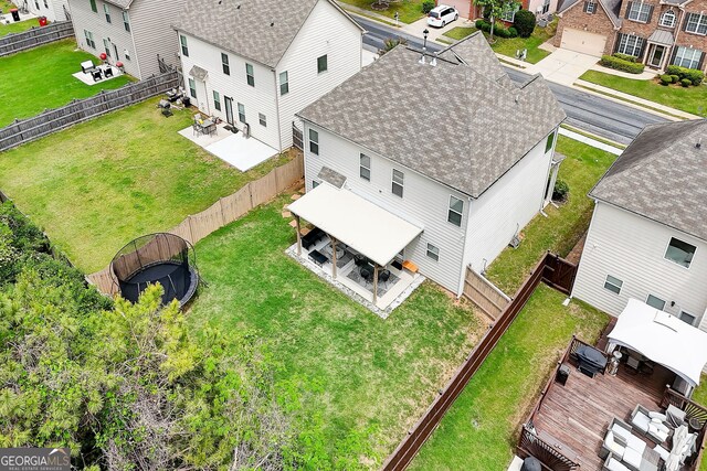 5601 Savannah River Rd, Atlanta, GA 30349 - birds eye view of property featuring a residential view