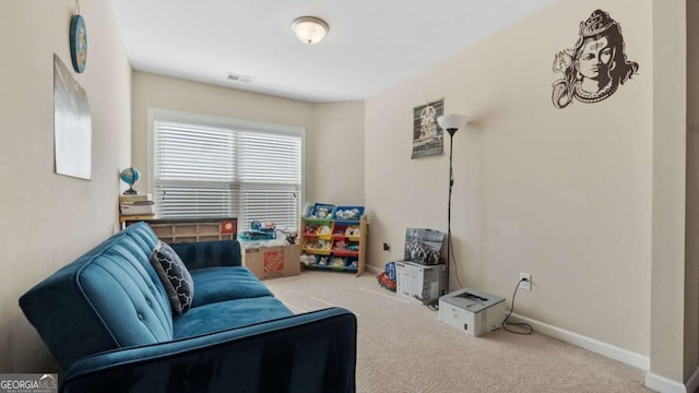 1155 Hampton Oaks Dr, Alpharetta, GA 30004 - carpeted living area featuring baseboards and visible vents