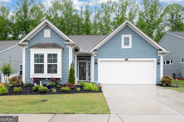 109 Aspen Way, Dallas, GA 30157 - view of front of house featuring driveway, a front yard, and an attached garage