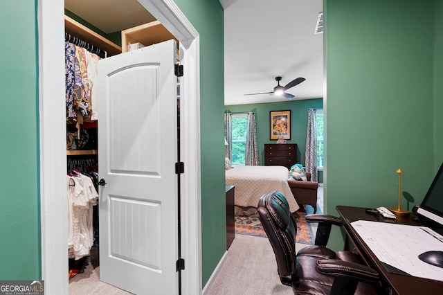 109 Aspen Way, Dallas, GA 30157 - office space featuring carpet flooring and a ceiling fan