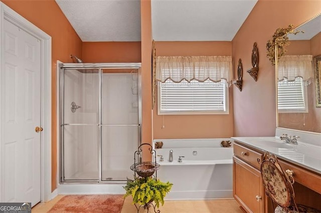 238 Diamond Valley Pass, Canton, GA 30114 - full bath with vanity, a bath, and a stall shower