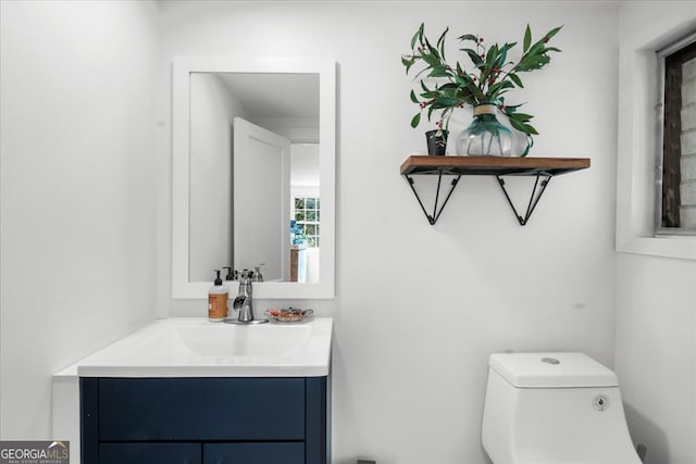 45 Michelle Cir NE, Atlanta, GA 30342 - half bathroom featuring toilet and vanity