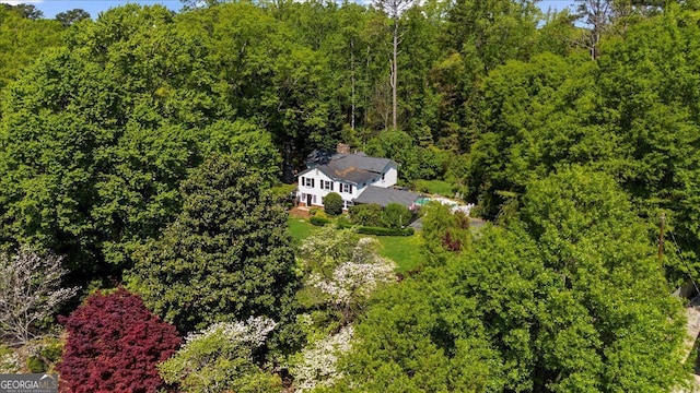 45 Michelle Cir NE, Atlanta, GA 30342 - view of subject property with a heavily wooded area
