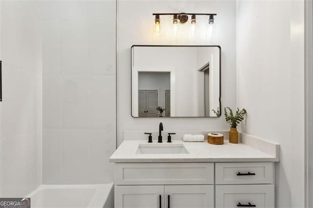 bathroom with vanity