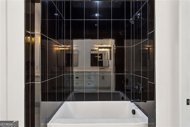 full bath with a tub