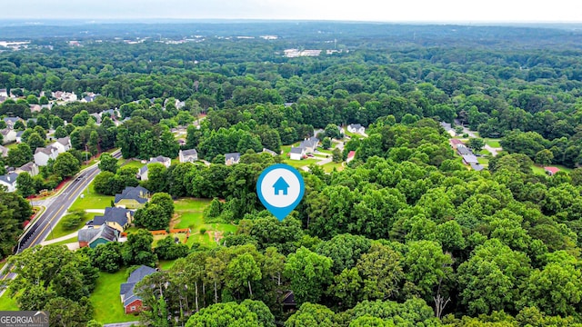 aerial view with a view of trees