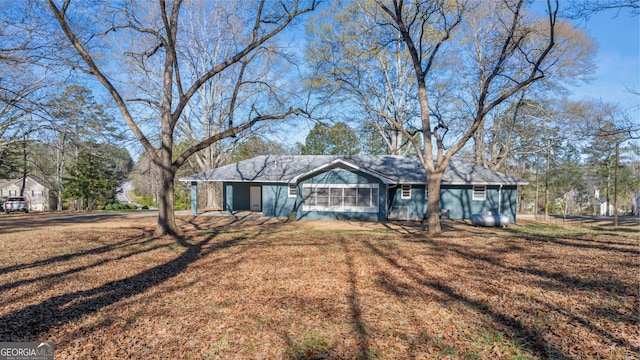 view of ranch-style home