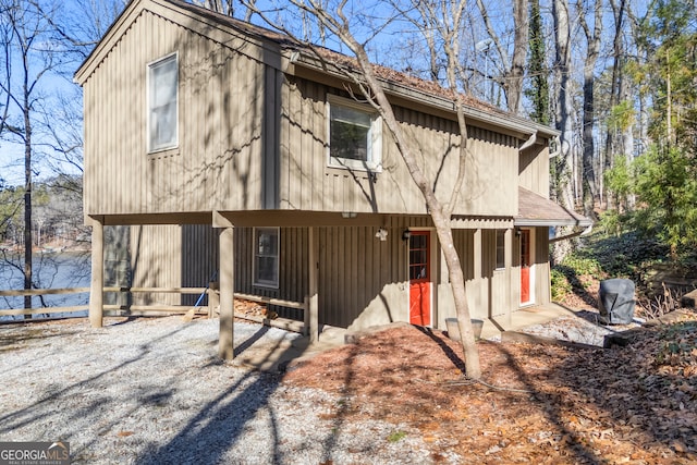 view of front of property with fence