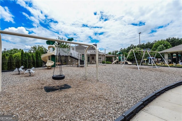 view of communal playground
