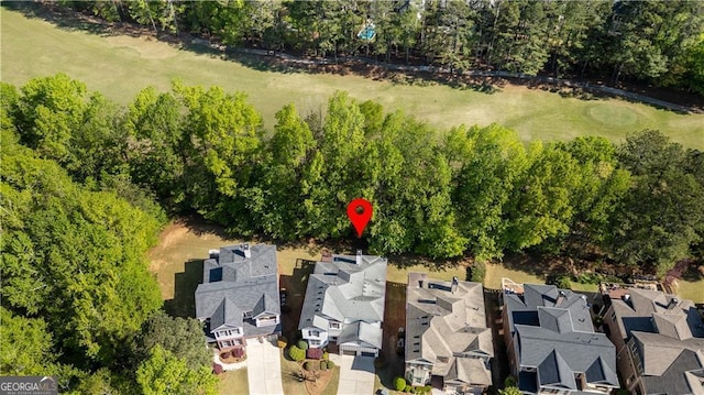 bird's eye view featuring a residential view