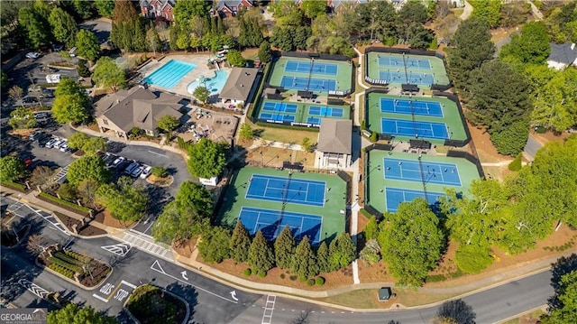 drone / aerial view