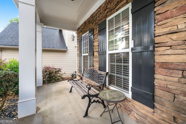 449 Highlands Loop, Woodstock, GA 30188 - view of patio / terrace with a porch