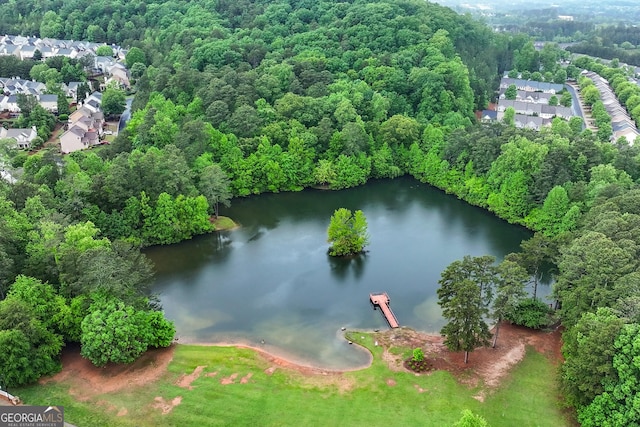 449 Highlands Loop, Woodstock, GA 30188 - aerial perspective of suburban area with a nearby body of water