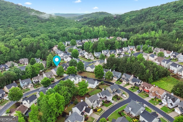 449 Highlands Loop, Woodstock, GA 30188 - view of property location with a heavily wooded area and nearby suburban area