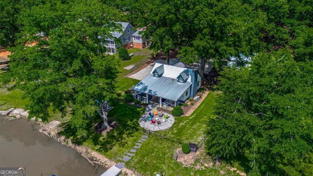 1601 Arrowhead Rd, Greensboro, GA 30642 - bird's eye view with a water view