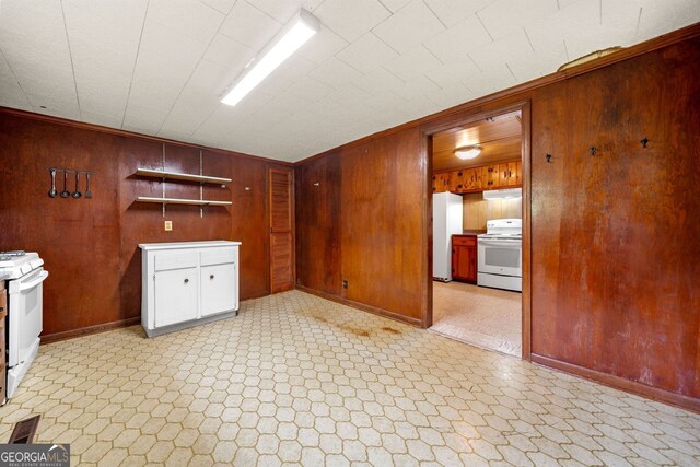3011 Refuge Rd, Jasper, GA 30143 - interior space featuring light floors, wooden walls, and baseboards