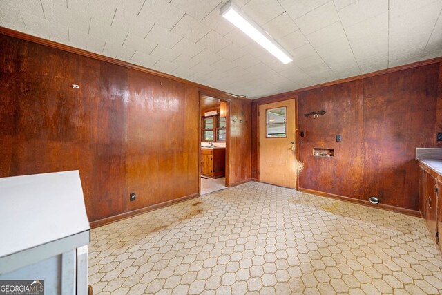 3011 Refuge Rd, Jasper, GA 30143 - interior space with wood walls and baseboards