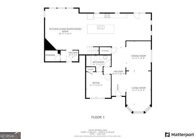 197 Hickory Pointe Dr, Acworth, GA 30101 - view of home floor plan
