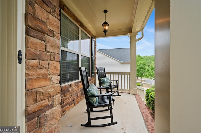 view of patio / terrace featuring a porch
