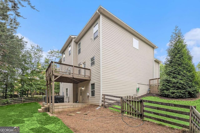 308 Evening Rain Crst, Canton, GA 30114 - view of side of home with a deck