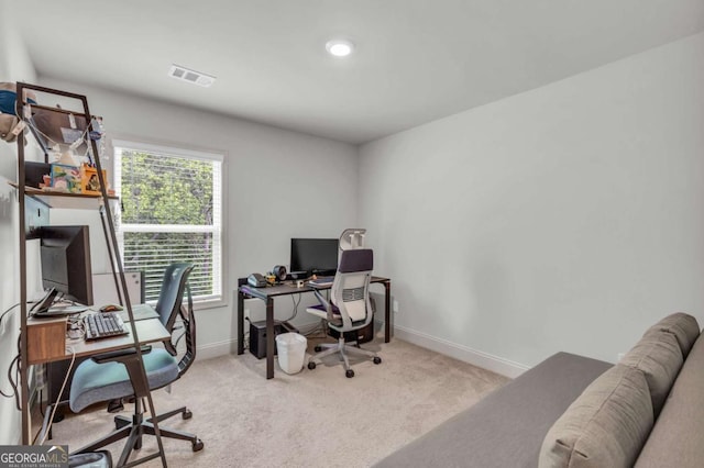 3493 Monarch Ave, Duluth, GA 30096 - carpeted home office featuring baseboards and visible vents