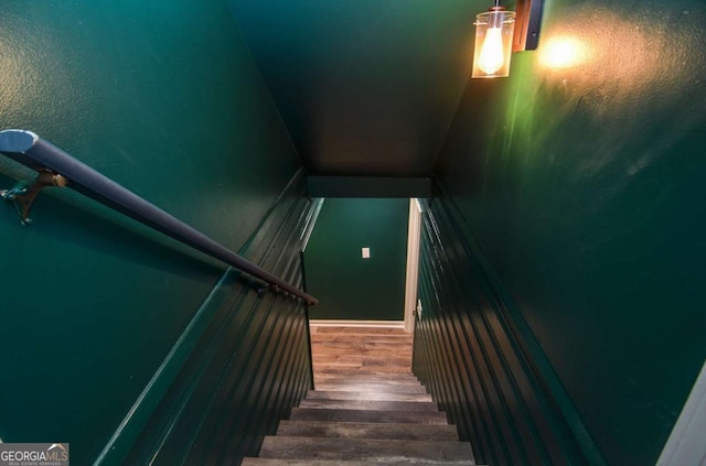 view of stairway