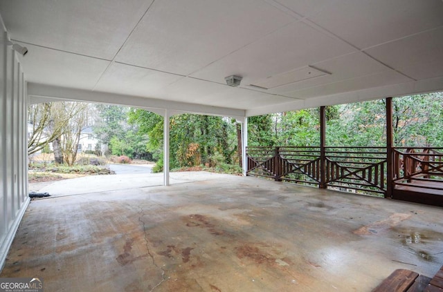 view of patio / terrace featuring an attached carport