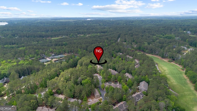 1010F Tailwater, Greensboro, GA 30642 - drone / aerial view featuring a wooded view