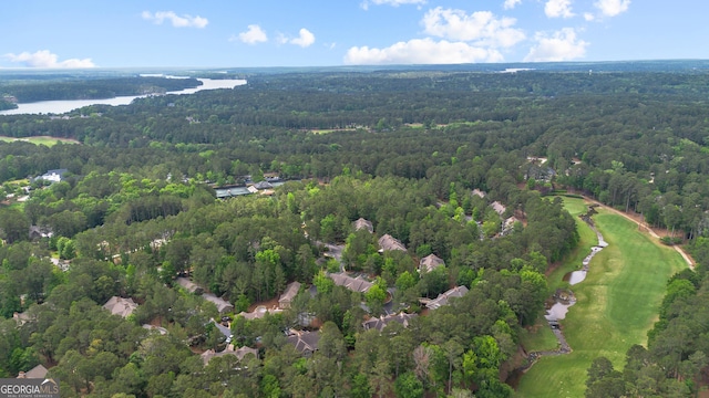 1010F Tailwater, Greensboro, GA 30642 - birds eye view of property featuring a water view, golf course view, and a forest view