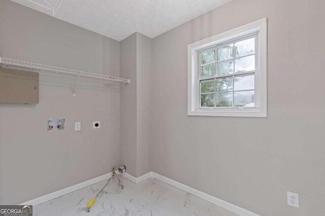 470 Brackin Trce, Grayson, GA 30017 - washroom with laundry area, electric dryer hookup, washer hookup, and marble finish floor
